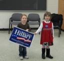 Bill Clinton Rally - the littlest supporters