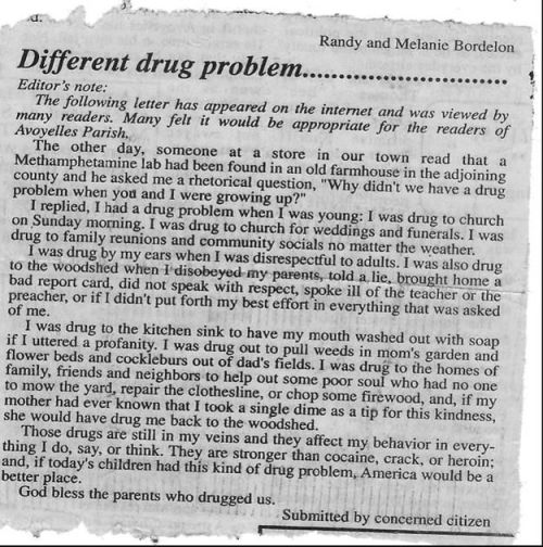Different drug problem