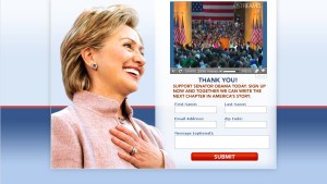 Hillary Clinton Website 06/07/08