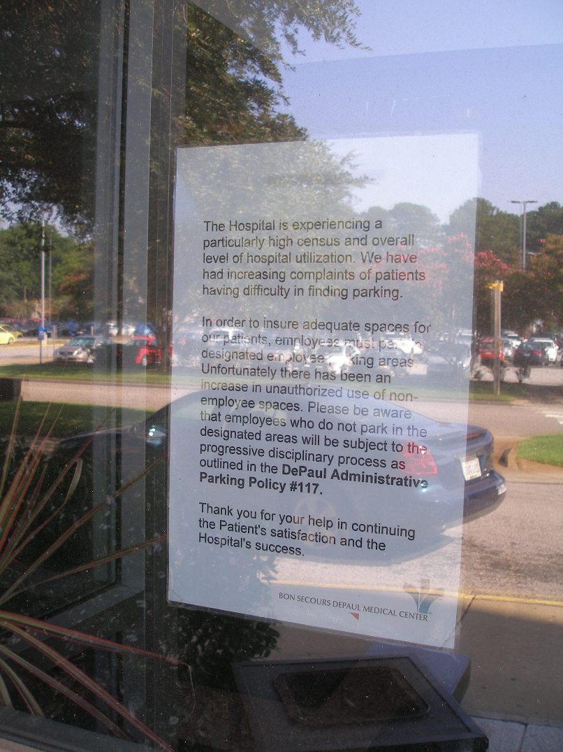 DePaul Hospital notice