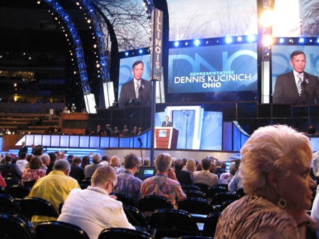 Rep. Dennis Kucinich addresses convention 